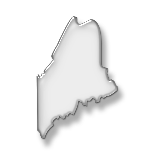 State outline of Maine